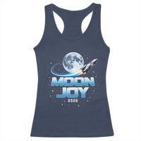 Celestial Moon Joy 2026 Racerback Tank Top Rocket Launch '26 Lunar Mission Celebration