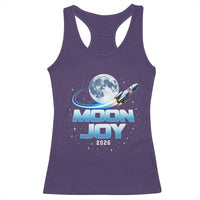 Celestial Moon Joy 2026 Racerback Tank Top Rocket Launch '26 Lunar Mission Celebration