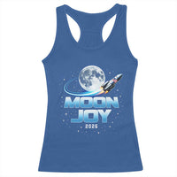 Celestial Moon Joy 2026 Racerback Tank Top Rocket Launch '26 Lunar Mission Celebration