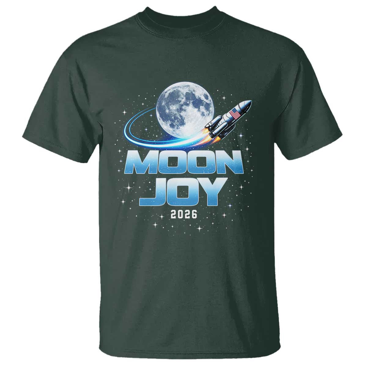 Celestial Moon Joy 2026 T Shirt Rocket Launch '26 Lunar Mission Celebration