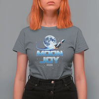 Celestial Moon Joy 2026 T Shirt For Women Rocket Launch '26 Lunar Mission Celebration
