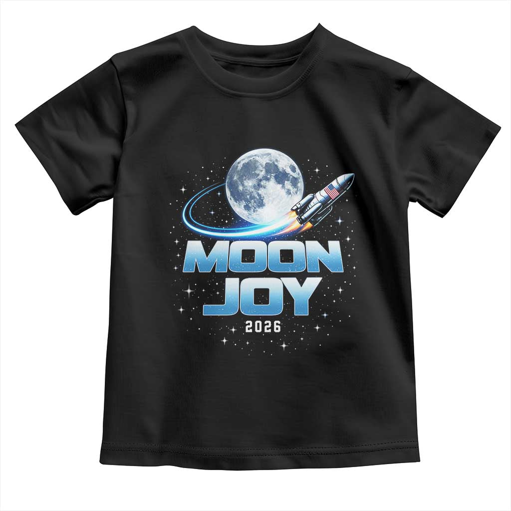 Celestial Moon Joy 2026 Toddler T Shirt Rocket Launch '26 Lunar Mission Celebration
