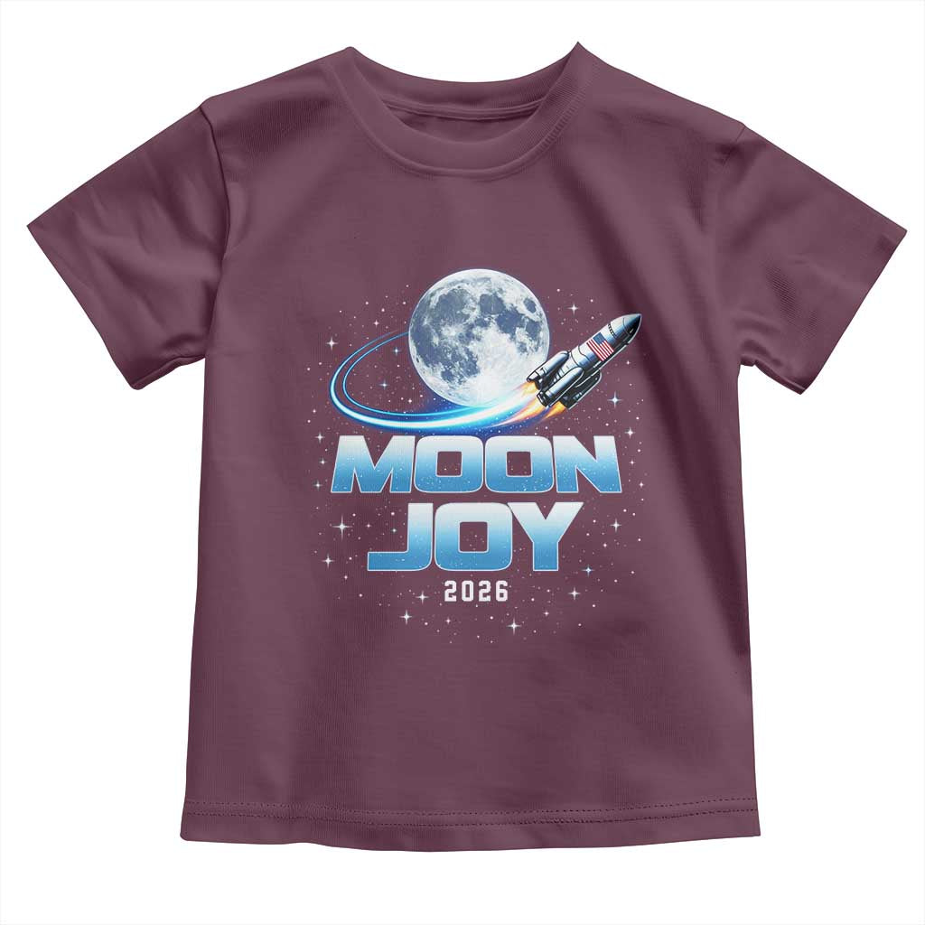 Celestial Moon Joy 2026 Toddler T Shirt Rocket Launch '26 Lunar Mission Celebration