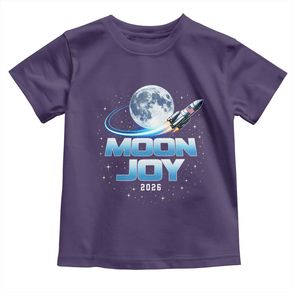 Celestial Moon Joy 2026 Toddler T Shirt Rocket Launch '26 Lunar Mission Celebration