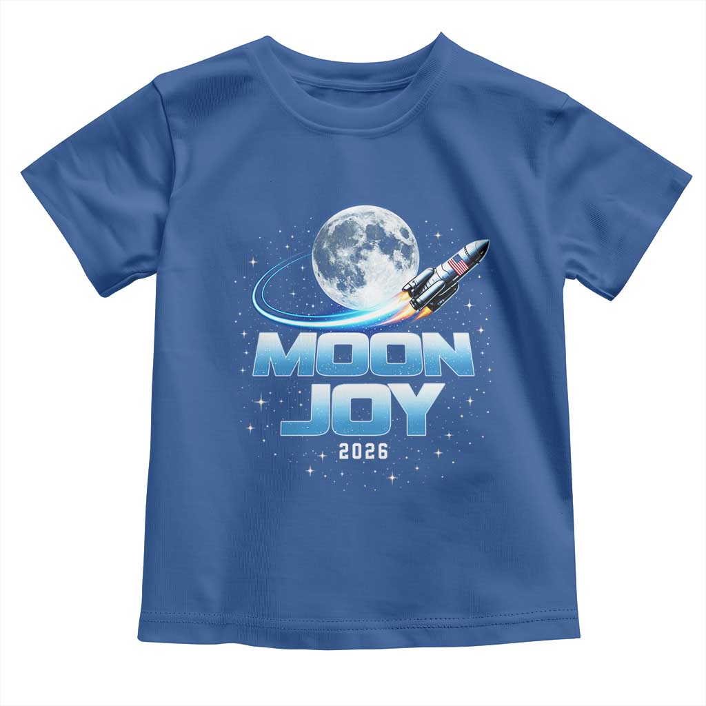 Celestial Moon Joy 2026 Toddler T Shirt Rocket Launch '26 Lunar Mission Celebration