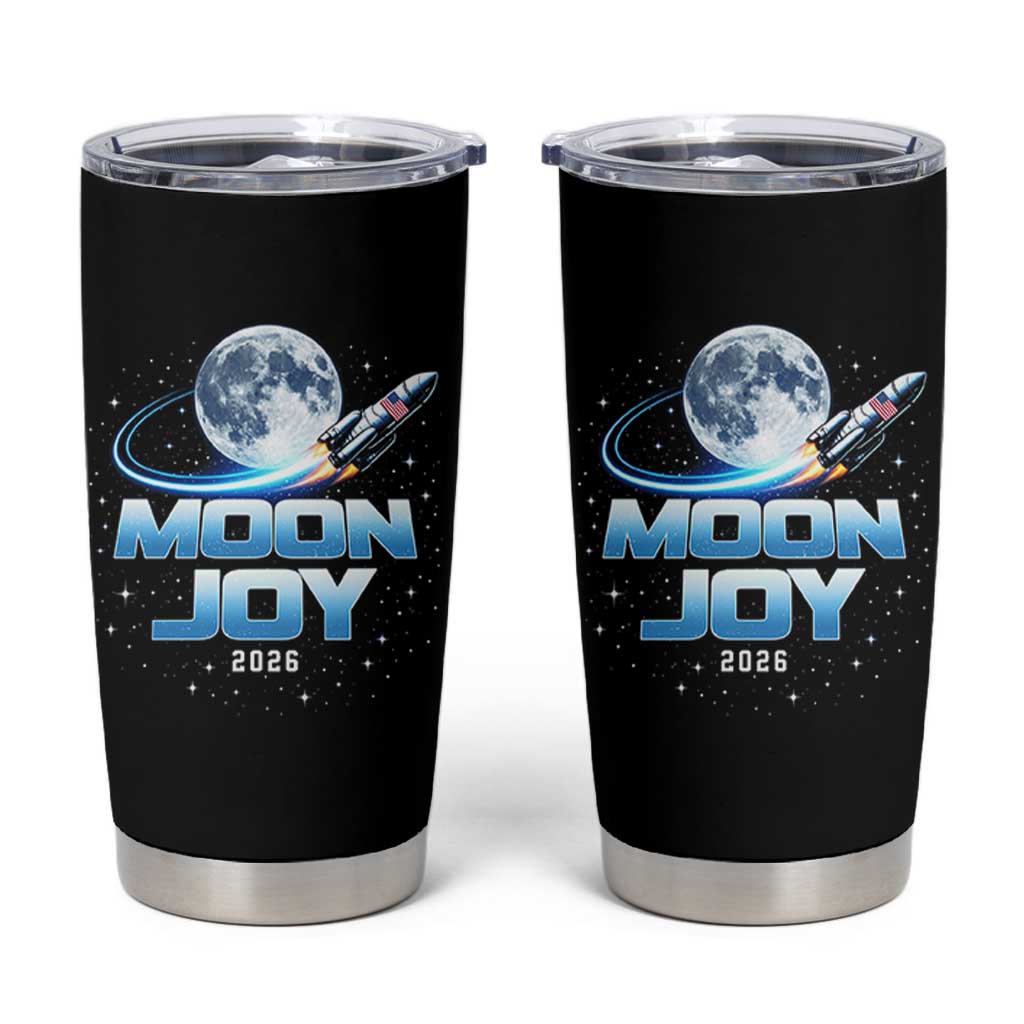 Celestial Moon Joy 2026 Tumbler Cup Rocket Launch '26 Lunar Mission Celebration
