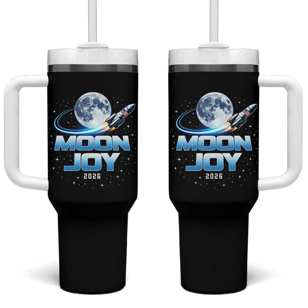 Celestial Moon Joy 2026 Tumbler With Handle Rocket Launch '26 Lunar Mission Celebration