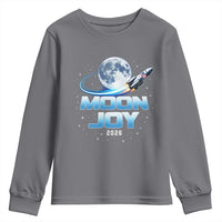 Celestial Moon Joy 2026 Youth Sweatshirt Rocket Launch '26 Lunar Mission Celebration