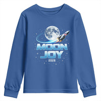 Celestial Moon Joy 2026 Youth Sweatshirt Rocket Launch '26 Lunar Mission Celebration