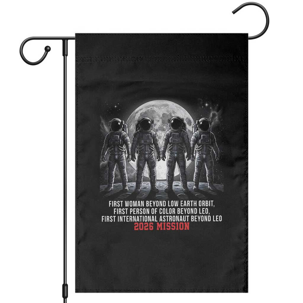 Historic 2026 Lunar Mission Crew Celebration Garden Flag Proud To Be Beyond Low Earth Orbit
