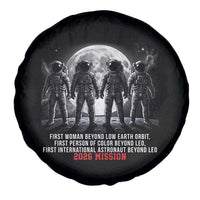 Historic 2026 Lunar Mission Crew Celebration Spare Tire Cover Proud To Be Beyond Low Earth Orbit