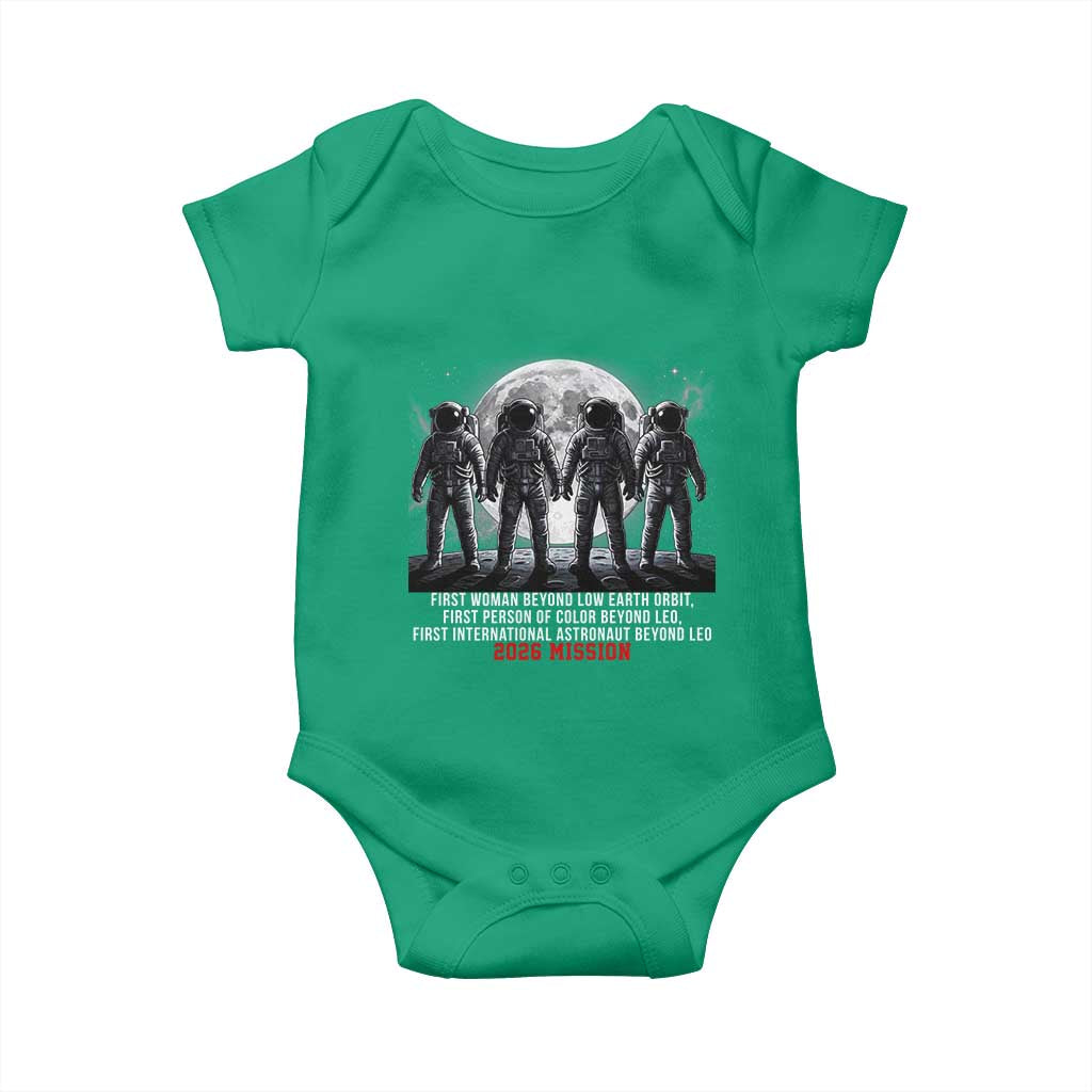 Historic 2026 Lunar Mission Crew Celebration Baby Onesie Proud To Be Beyond Low Earth Orbit