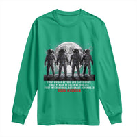 Historic 2026 Lunar Mission Crew Celebration Long Sleeve Shirt Proud To Be Beyond Low Earth Orbit