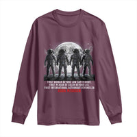 Historic 2026 Lunar Mission Crew Celebration Long Sleeve Shirt Proud To Be Beyond Low Earth Orbit