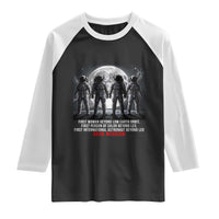 Historic 2026 Lunar Mission Crew Celebration Raglan Shirt Proud To Be Beyond Low Earth Orbit