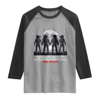 Historic 2026 Lunar Mission Crew Celebration Raglan Shirt Proud To Be Beyond Low Earth Orbit
