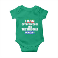 Iran Out Of Alcohol And The Struggle Israel Flag Baby Onesie Funny Wordplay Political Satire