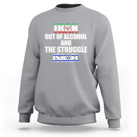 Iran Out Of Alcohol And The Struggle Israel Flag Sweatshirt Funny Wordplay Political Satire
