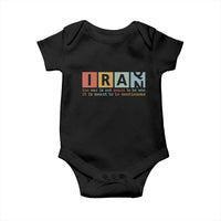 Iran The War Is Meant To Be Continuous Vintage Graphic Baby Onesie Orwell Quotes Geopolitical Satire