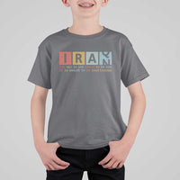 Iran The War Is Meant To Be Continuous Vintage Graphic T Shirt For Kid Orwell Quotes Geopolitical Satire