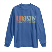 Iran The War Is Meant To Be Continuous Vintage Graphic Long Sleeve Shirt Orwell Quotes Geopolitical Satire