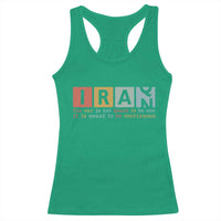 Iran The War Is Meant To Be Continuous Vintage Graphic Racerback Tank Top Orwell Quotes Geopolitical Satire