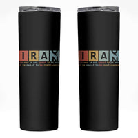 Iran The War Is Meant To Be Continuous Vintage Graphic Skinny Tumbler Orwell Quotes Geopolitical Satire
