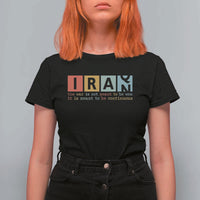 Iran The War Is Meant To Be Continuous Vintage Graphic T Shirt For Women Orwell Quotes Geopolitical Satire