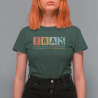 Iran The War Is Meant To Be Continuous Vintage Graphic T Shirt For Women Orwell Quotes Geopolitical Satire