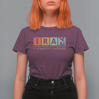 Iran The War Is Meant To Be Continuous Vintage Graphic T Shirt For Women Orwell Quotes Geopolitical Satire