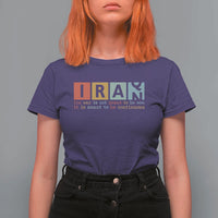 Iran The War Is Meant To Be Continuous Vintage Graphic T Shirt For Women Orwell Quotes Geopolitical Satire
