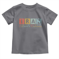 Iran The War Is Meant To Be Continuous Vintage Graphic Toddler T Shirt Orwell Quotes Geopolitical Satire