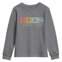 Iran The War Is Meant To Be Continuous Vintage Graphic Youth Sweatshirt Orwell Quotes Geopolitical Satire