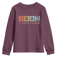 Iran The War Is Meant To Be Continuous Vintage Graphic Youth Sweatshirt Orwell Quotes Geopolitical Satire