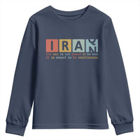 Iran The War Is Meant To Be Continuous Vintage Graphic Youth Sweatshirt Orwell Quotes Geopolitical Satire