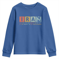 Iran The War Is Meant To Be Continuous Vintage Graphic Youth Sweatshirt Orwell Quotes Geopolitical Satire