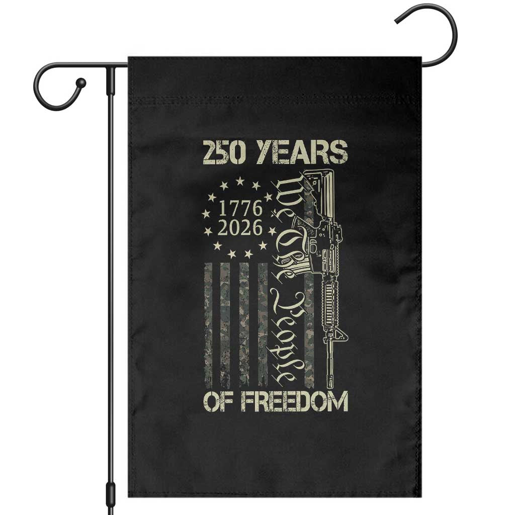 250 Years of Freedom Camo Flag Garden Flag We The People Second Amendment 1776-2026 Patriotic