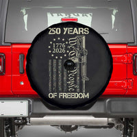 250 Years of Freedom Camo Flag Spare Tire Cover We The People Second Amendment 1776-2026 Patriotic