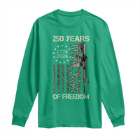 250 Years of Freedom Camo Flag Long Sleeve Shirt We The People Second Amendment 1776-2026 Patriotic