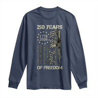 250 Years of Freedom Camo Flag Long Sleeve Shirt We The People Second Amendment 1776-2026 Patriotic