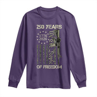 250 Years of Freedom Camo Flag Long Sleeve Shirt We The People Second Amendment 1776-2026 Patriotic