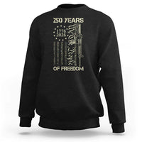 250 Years of Freedom Camo Flag Sweatshirt We The People Second Amendment 1776-2026 Patriotic