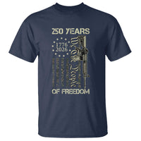 250 Years of Freedom Camo Flag T Shirt We The People Second Amendment 1776-2026 Patriotic