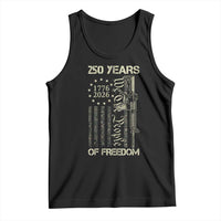 250 Years of Freedom Camo Flag Tank Top We The People Second Amendment 1776-2026 Patriotic