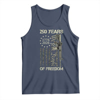 250 Years of Freedom Camo Flag Tank Top We The People Second Amendment 1776-2026 Patriotic