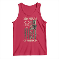 250 Years of Freedom Camo Flag Tank Top We The People Second Amendment 1776-2026 Patriotic