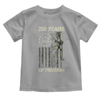 250 Years of Freedom Camo Flag Toddler T Shirt We The People Second Amendment 1776-2026 Patriotic