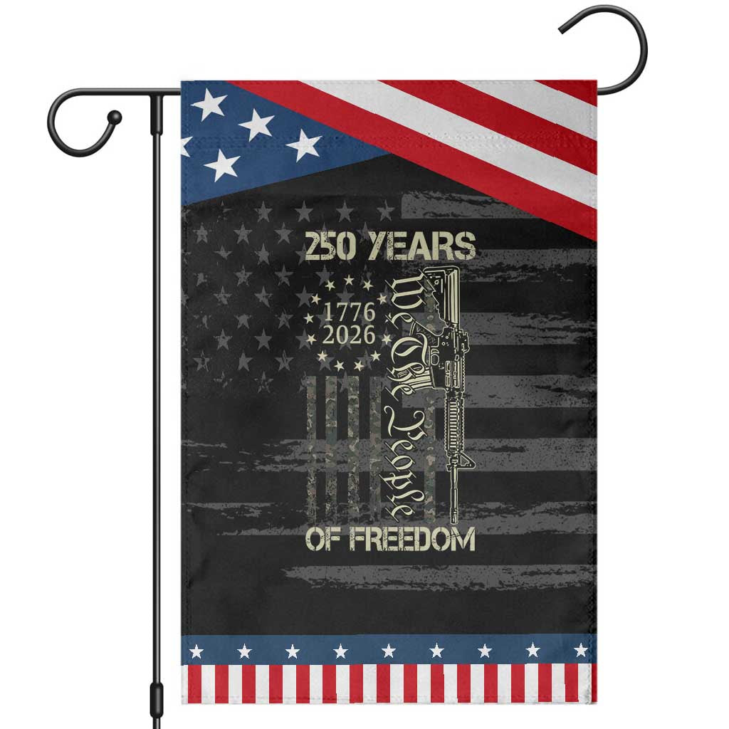 250 Years of Freedom Camo Flag Patriotic Garden Flag We The People Second Amendment 1776-2026 Patriotic