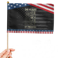 250 Years of Freedom Camo Flag Patriotic Handheld Flag We The People Second Amendment 1776-2026 Patriotic
