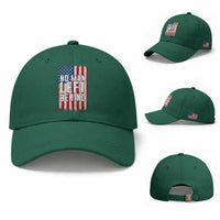 No Man Left Behind Patriotic Baseball Cap Distressed American Flag